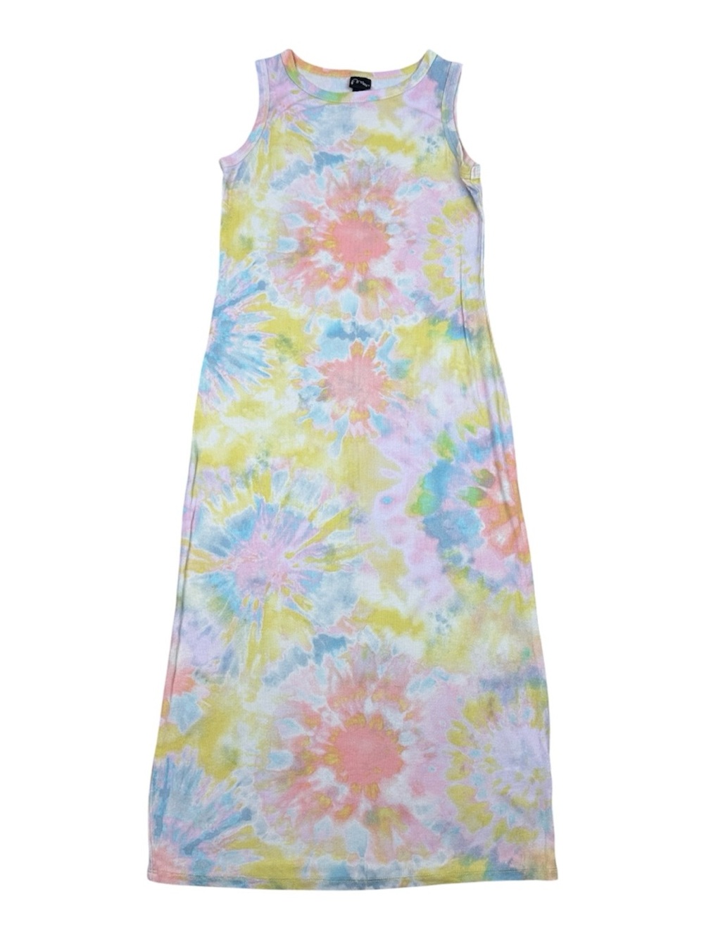 art class Pastel Tie-Dye Sleeveless Maxi Dress
